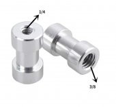1/4" ve 3/8" Tripod vidasını Işık Standına Dönüştürme Adaptörü - 2