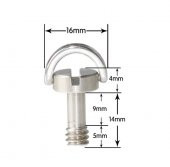 Tripod, Quick Release Plate içi 1/4 İnç Uzun Şaftlı Tripod Vidas - 2