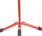 JUSINO X-423S Tripod + BS-08Q Tripod Kafası Kırmızı - 6