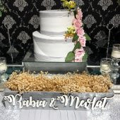 47cm Ahşap İsimlik Kutu Saksı  Gri - 3