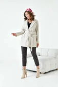 FTZ Women Kadın Deri Ceket  Beige 30917 thumbnail 3