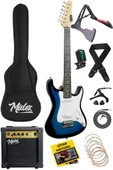 Midex CEG-36BL 8-12 Yaş Çocuklar İçin Amfili Full 3/4 36 İnç Elektro Gitar Seti Blue thumbnail 1