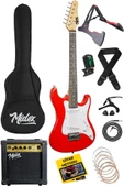 Midex CEG-36RD 8-12 Yaş Çocuklar İçin Amfili Full 3/4 36 İnç Elektro Gitar Seti Kırmızı thumbnail 1