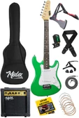 Midex CEG-36GR 8-12 Yaş Çocuklar İçin Amfili Full 3/4 36 İnç Elektro Gitar Seti Yeşil thumbnail 1