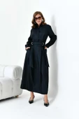 FTZ Women Kadın Etekli Parlak Takım  Siyah 30870 thumbnail 6