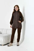 FTZ Women Kadın Kapitone Detay Takım  Kahve 30910 thumbnail 2
