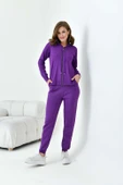 FTZ Women Kadın Fermuarlı İkili Takım  Mor 20663 thumbnail 1