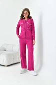 FTZ Women Kadın Çizgili İkili Takım  Fuşya 20664 thumbnail 3