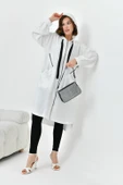 FTZ Women Kadın Fermuarlı Kapişonlu Kap  Ekru 30754 thumbnail 1