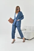 FTZ Women Kadın Begonya Ceketli Takım  İndigo 30777 thumbnail 3