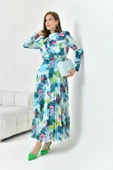FTZ Women Kadın Desenli Elbise  Mint 30842 thumbnail 1