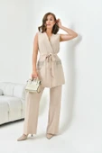 FTZ Women Kadın Yelekli Takım  Beige 30823 - 1