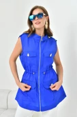 Ftz Women Kadın Organze Yelek Saks Mavi 30855 - 6