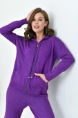 FTZ Women Kadın Fermuarlı İkili Takım  Mor 20663 thumbnail 4