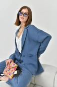 FTZ Women Kadın Begonya Ceketli Takım  İndigo 30777 thumbnail 4