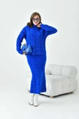 FTZ Women Kadın Sim Detaylı İkili Takım  Saks Mavi 20731 thumbnail 4