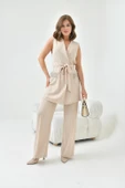 FTZ Women Kadın Yelekli Takım  Beige 30823 - 3