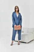 FTZ Women Kadın Begonya Ceketli Takım  İndigo 30777 thumbnail 6
