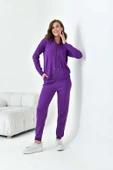 FTZ Women Kadın Fermuarlı İkili Takım  Mor 20663 thumbnail 2
