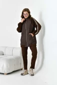 FTZ Women Kadın Kapitone Detay Takım  Kahve 30910 thumbnail 1