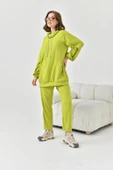 FTZ Women Kadın Kapişonlu Taş Detay Takım  Olive 30825 thumbnail 6