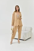 FTZ Women Kadın Begonya Ceketli Takım  Beige 30777 thumbnail 4