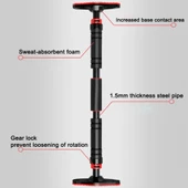 Vidasız 94-125CM Kapı Barı Koridor Barfiksi Barfix Spor Aleti Demiri Barfiks Çubuğu - 6