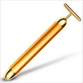 24k Altın Roller Enerji Güzellik Çubuğu Titreşimli Yüz Masaj - 2