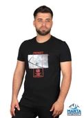 Manta MNT 2406 S. Yaka Pota Baskılı Erkek T-Shirt - 2