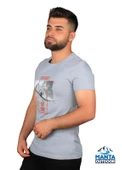 Manta MNT 2406 S. Yaka Pota Baskılı Erkek T-Shirt - 2