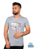 Manta MNT 2406 S. Yaka Pota Baskılı Erkek T-Shirt - 1