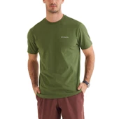Columbia Cs0282 Csc M Basic Sm Logo Brushed Ss Tee Erkek T-Shirt - 4
