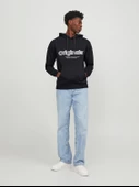 Jack & Jones Jorlakewood Sweat Hood Bf Ln Erkek Sweatshirt thumbnail 3
