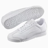 Puma Roma Basic-white-light gray Erkek Spor Ayakkabı - 2