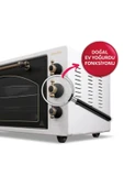 4295 Retro Bej 42LT  Turbo Fan Mini/Midi Fırın – 6 Fonksiyon, Yoğurt Yapma & Buz Çözme Özellikli thumbnail 5
