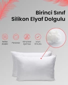 Yıkanabilir Antibakteriel Yumuşak Kumaş Yastık (Boncuk Elyaf 60x40 cm -  600 gr) - 1