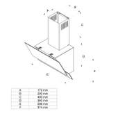 Simfer 8704 60 cm Beyaz Eğik Cam Davlumbaz thumbnail 1