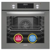 Simfer 9 Fonksiyon QS Dijital Gri 3'lü Ankastre Set ( Fırın +  Ocak +  Davlumbaz) thumbnail 2