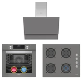 Simfer 9 Fonksiyon QS Dijital Gri 3'lü Ankastre Set ( Fırın +  Ocak +  Davlumbaz) thumbnail 1