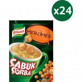 Knorr Çabuk Çorba Serisi Mercimek Çorbası 24'lü Paket - 1