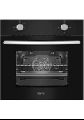 Ferre 2002 Tc Siyah Ankastre Fırın - 64 Litre - Turbolu - 4 Fonksiyonlu pişirme - 1