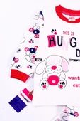 6-24 Ay Hungry Kız Çocuk Pijama Takımı Fuşya - 2