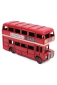 Dekoratif Metal Londra Şehir Otobüsü 17 cm thumbnail 6