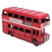 Dekoratif Metal Londra Şehir Otobüsü 17 cm thumbnail 1