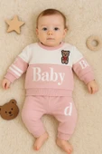 3-18 Ay Kız Bebek Alt&Üst Takımı Baby 2'li Pembe thumbnail 2