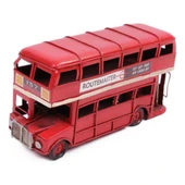 Dekoratif Metal Londra Şehir Otobüsü 17 cm thumbnail 2