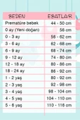 3-9 Ay Kız Bebek Alt&Üst Takımı Zürafa Nakışlı Pembe - 4