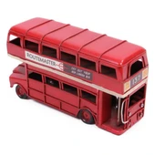 Dekoratif Metal Londra Şehir Otobüsü 17 cm thumbnail 4