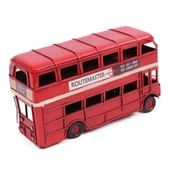 Dekoratif Metal Londra Şehir Otobüsü 17 cm thumbnail 3