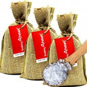 Tuzcu Ahmet  3 Adet 1 Kg Jüt Torbada İri Taneli Kristal Çankırı Kaya Tuzu - 1